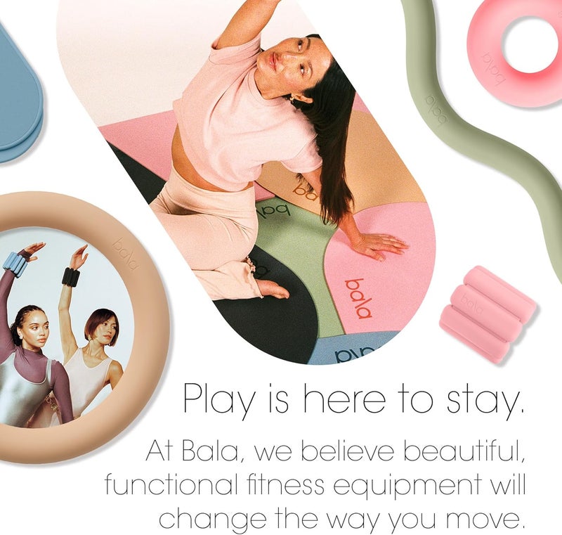 Bala Yoga Mat for Home Gym - Non Slip Exercise Mat for Home Workout, Stretching, Pilates, Aerobics & Floor & Fitness Work Out - Indoor Exercising Mat - Image 5